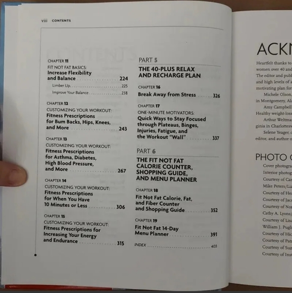 Fit Not Fat at 40 Plus Prevention Health Books for Women 2002 HC NF Vintage Diet - Picture 5 of 5